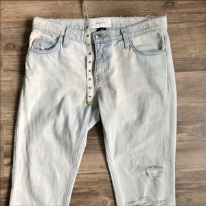 Jean Droit Current/Elliott Cropped Indigo Clair Taille 23 - Neuf Avec étiquette, USA